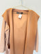 Abrigo piel durazno camel