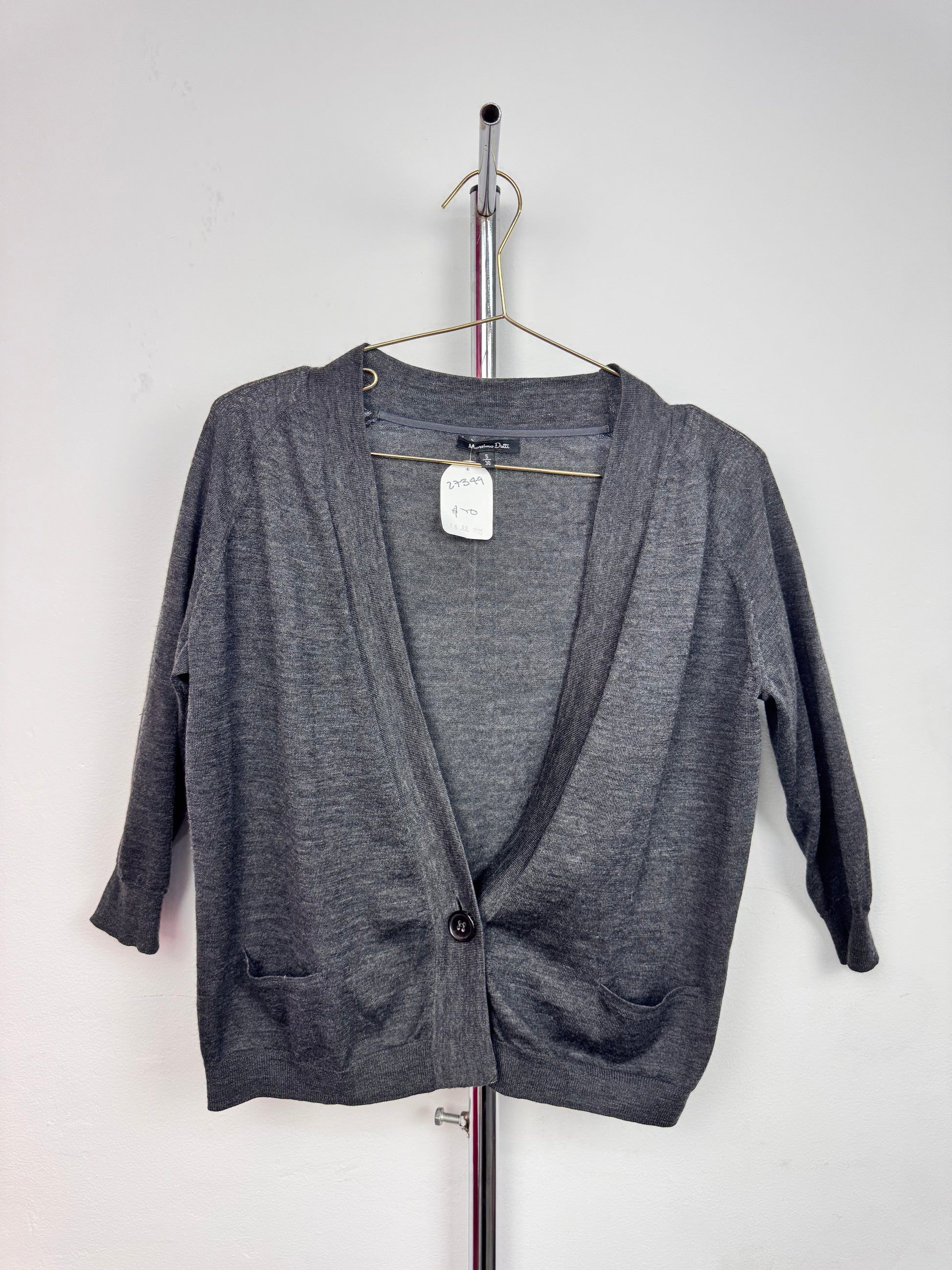 Suéter Gris Massimo Dutti