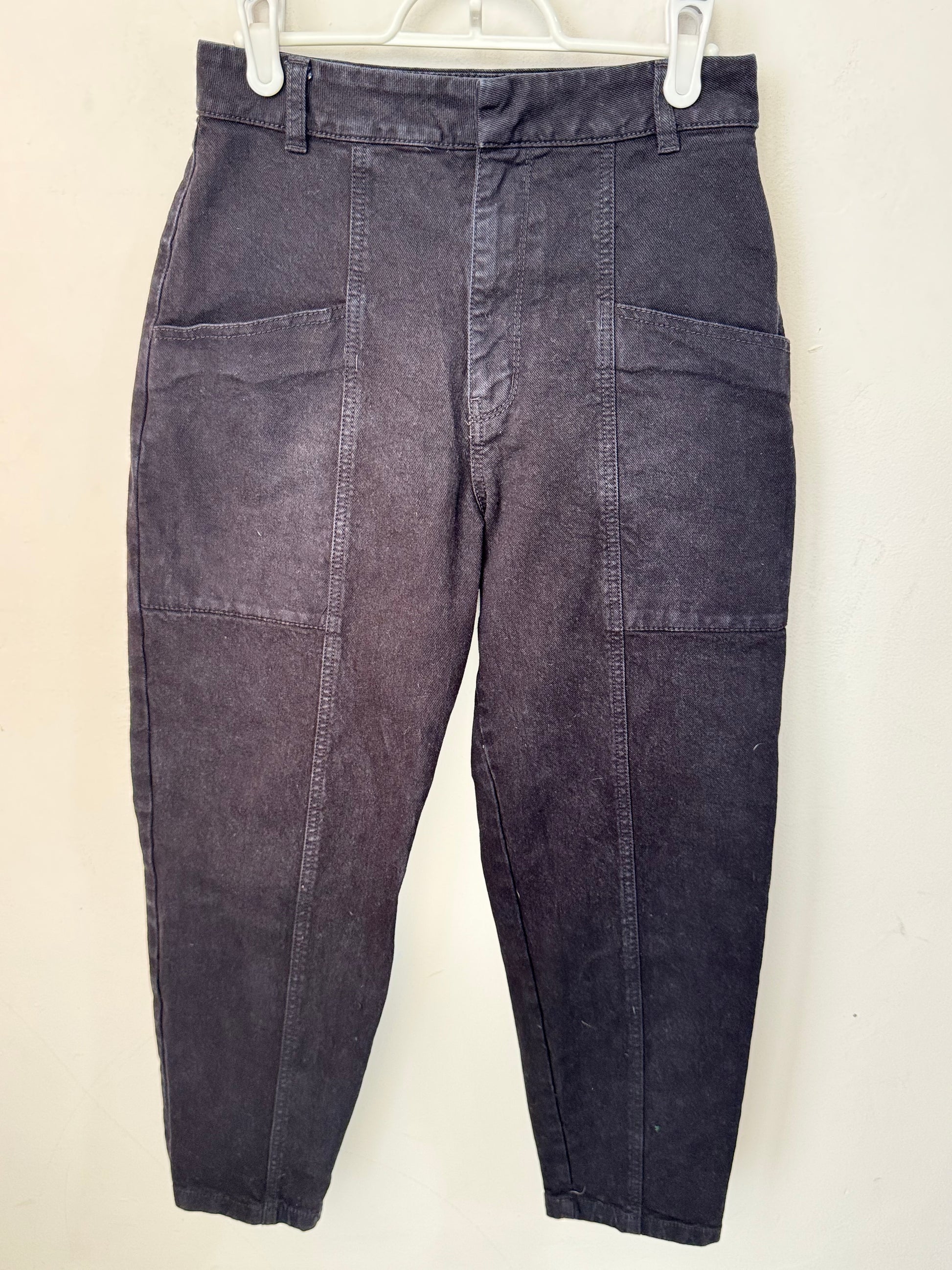 Pantalón cargo denim negro