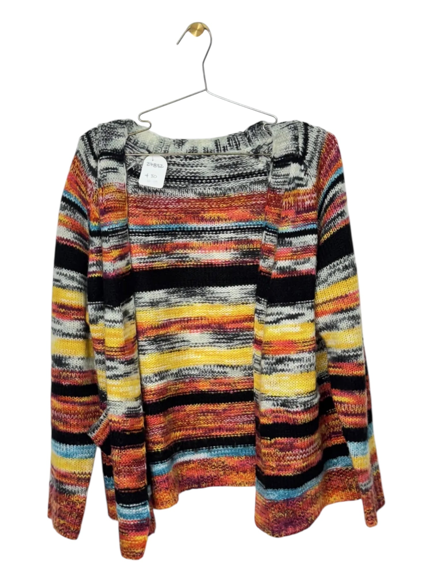 Cardigan tejido multicolor
