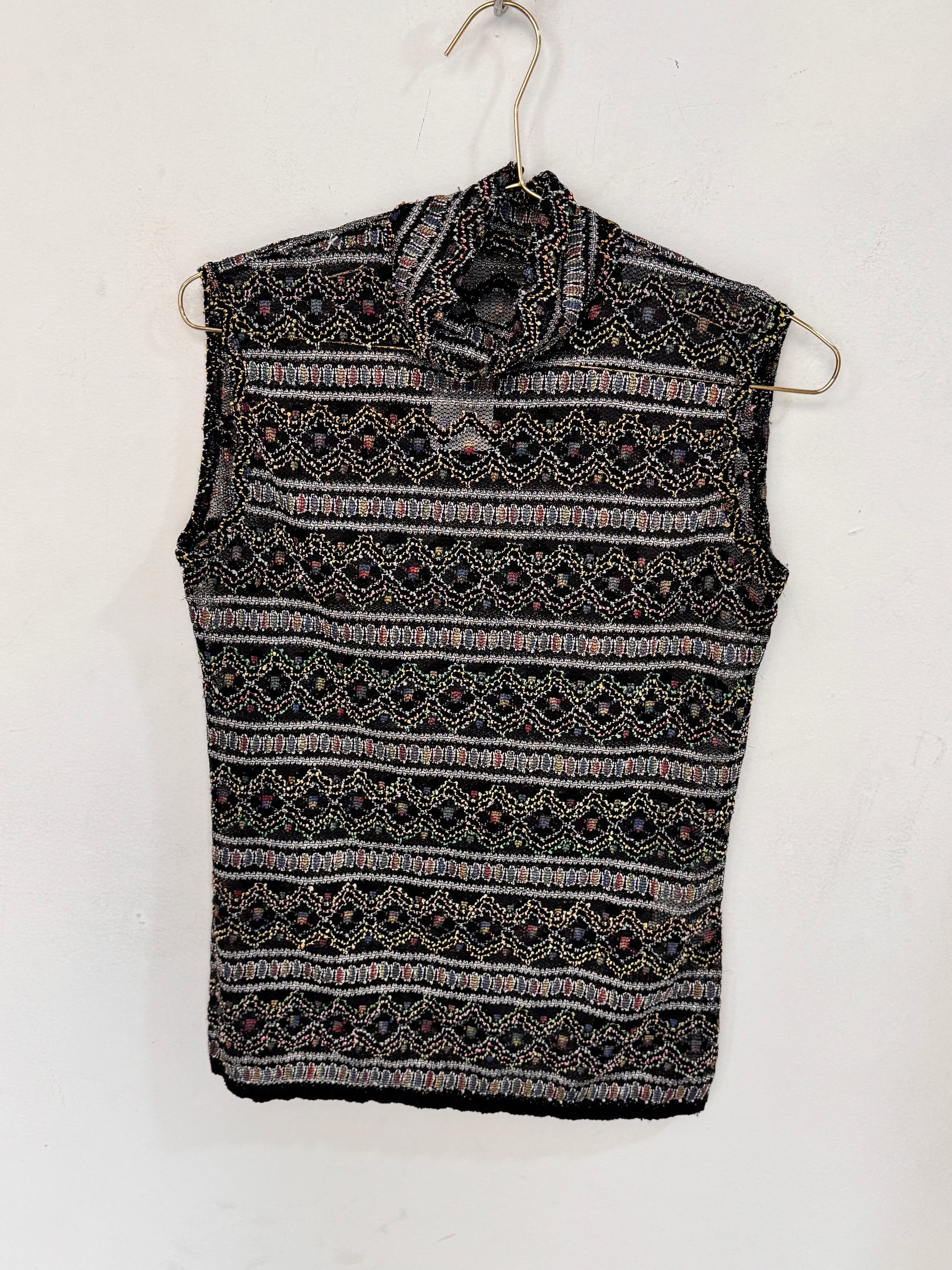 Blusa tejida con cuello