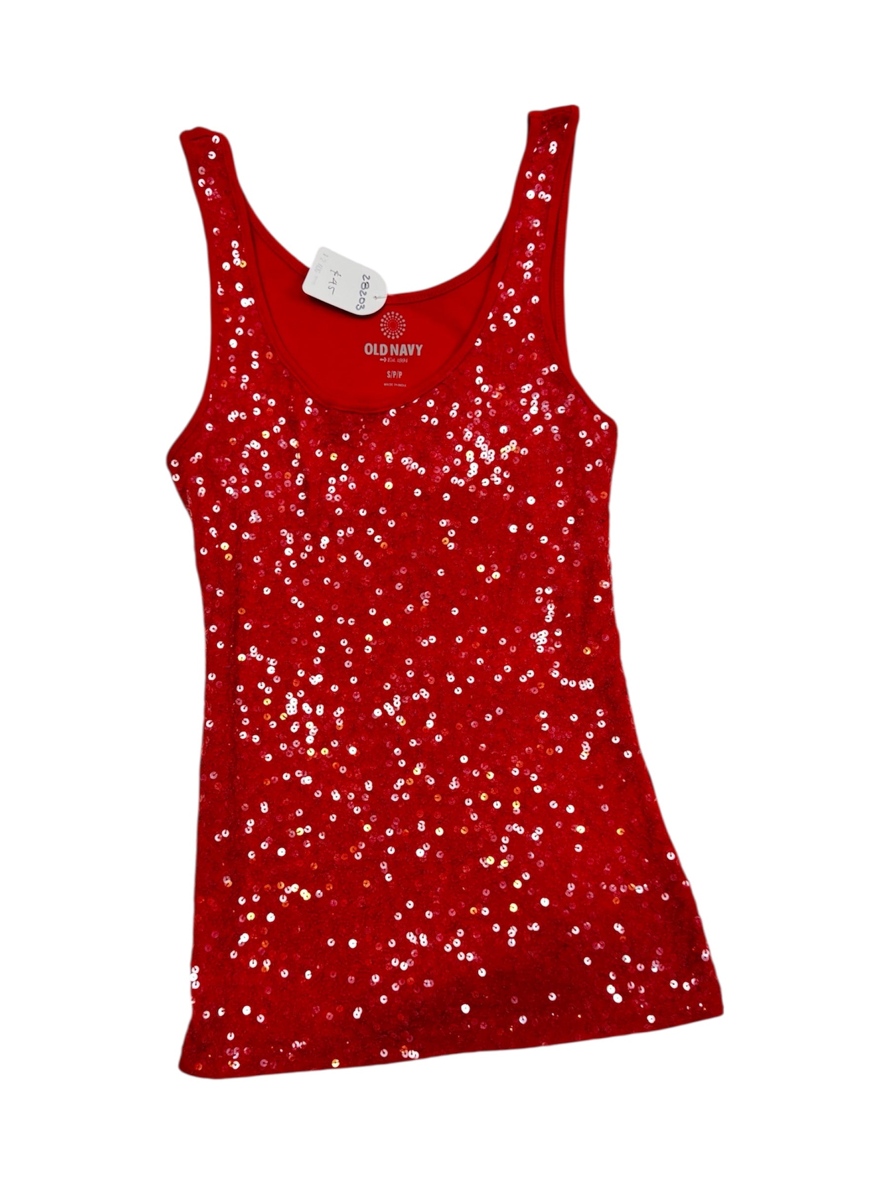 Blusa de lentejuelas roja