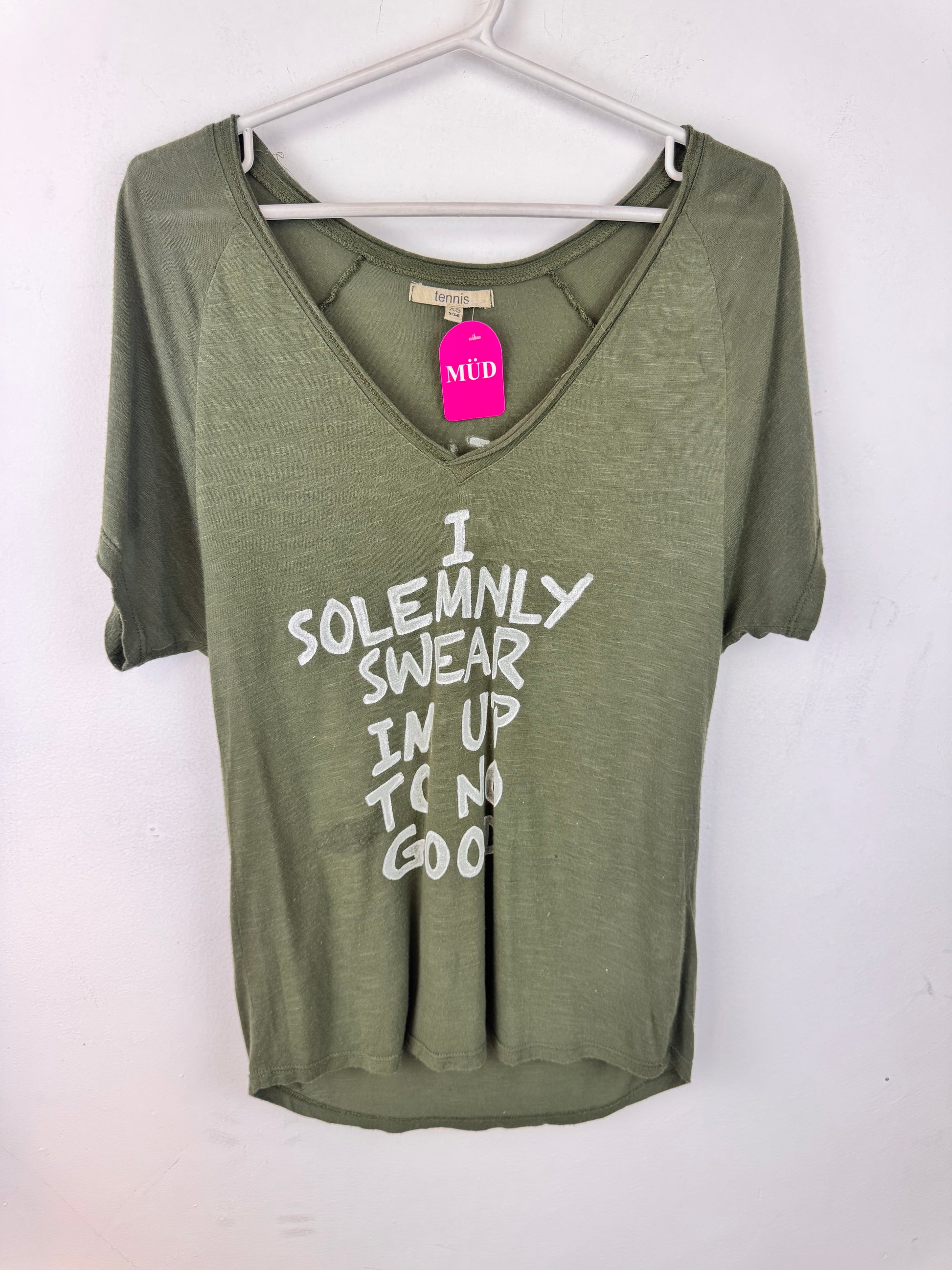 Camiseta verde olivo Tennis