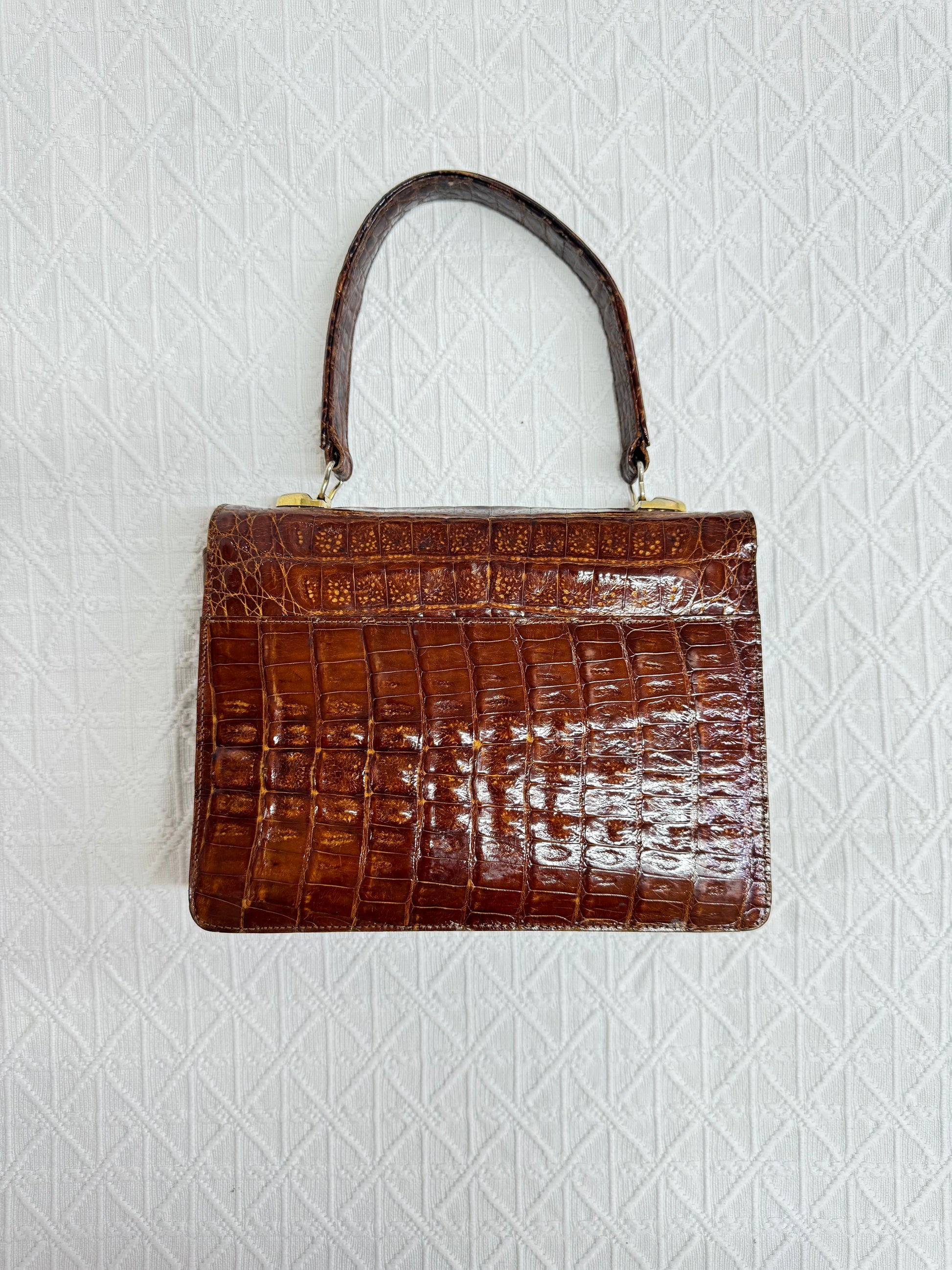 Bolso vintage croco