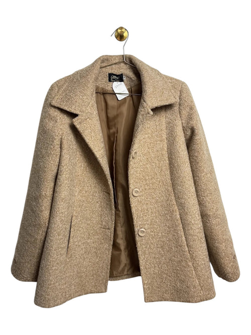 Abrigo de lana beige Galleris