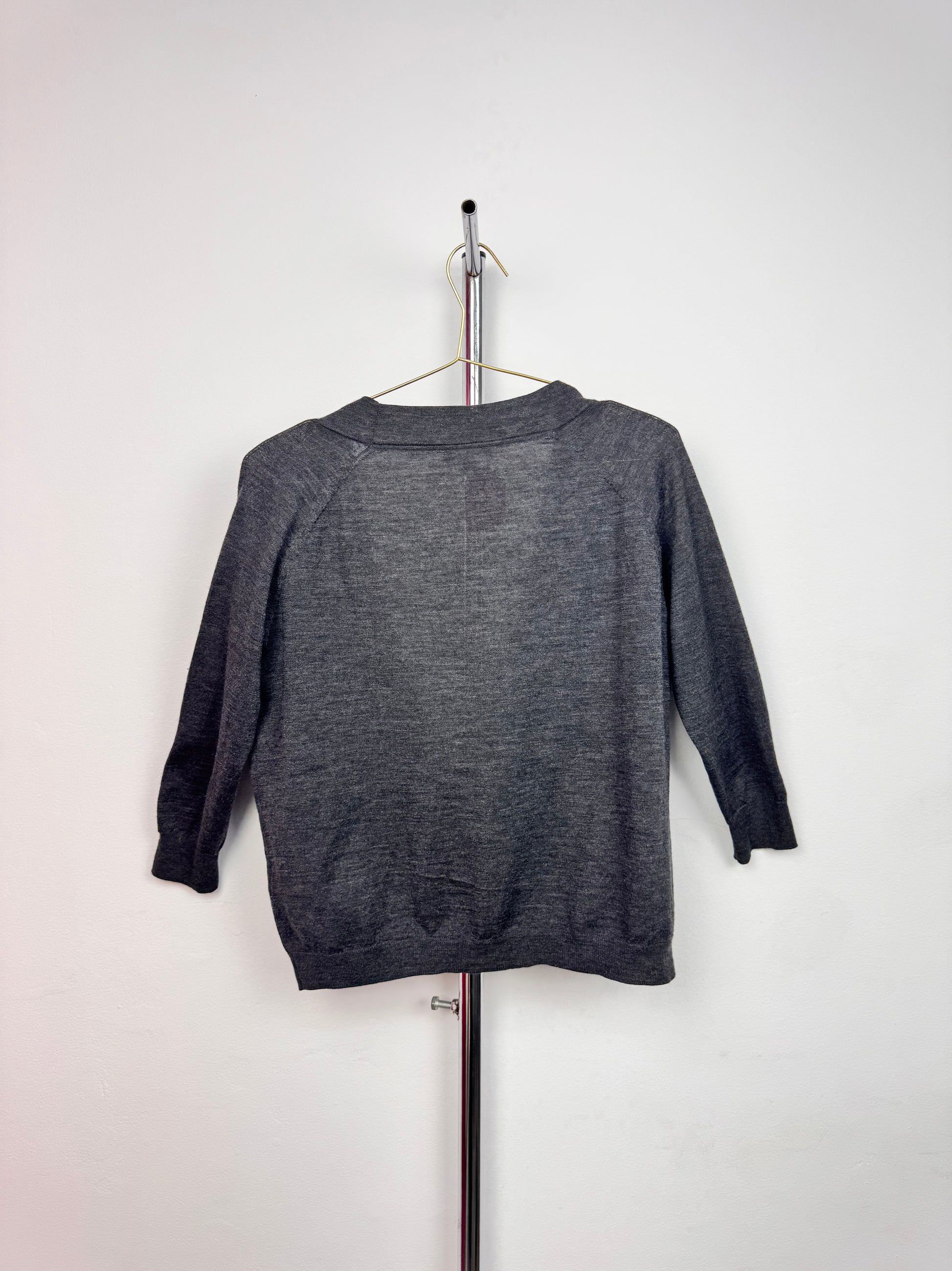 Suéter Gris Massimo Dutti