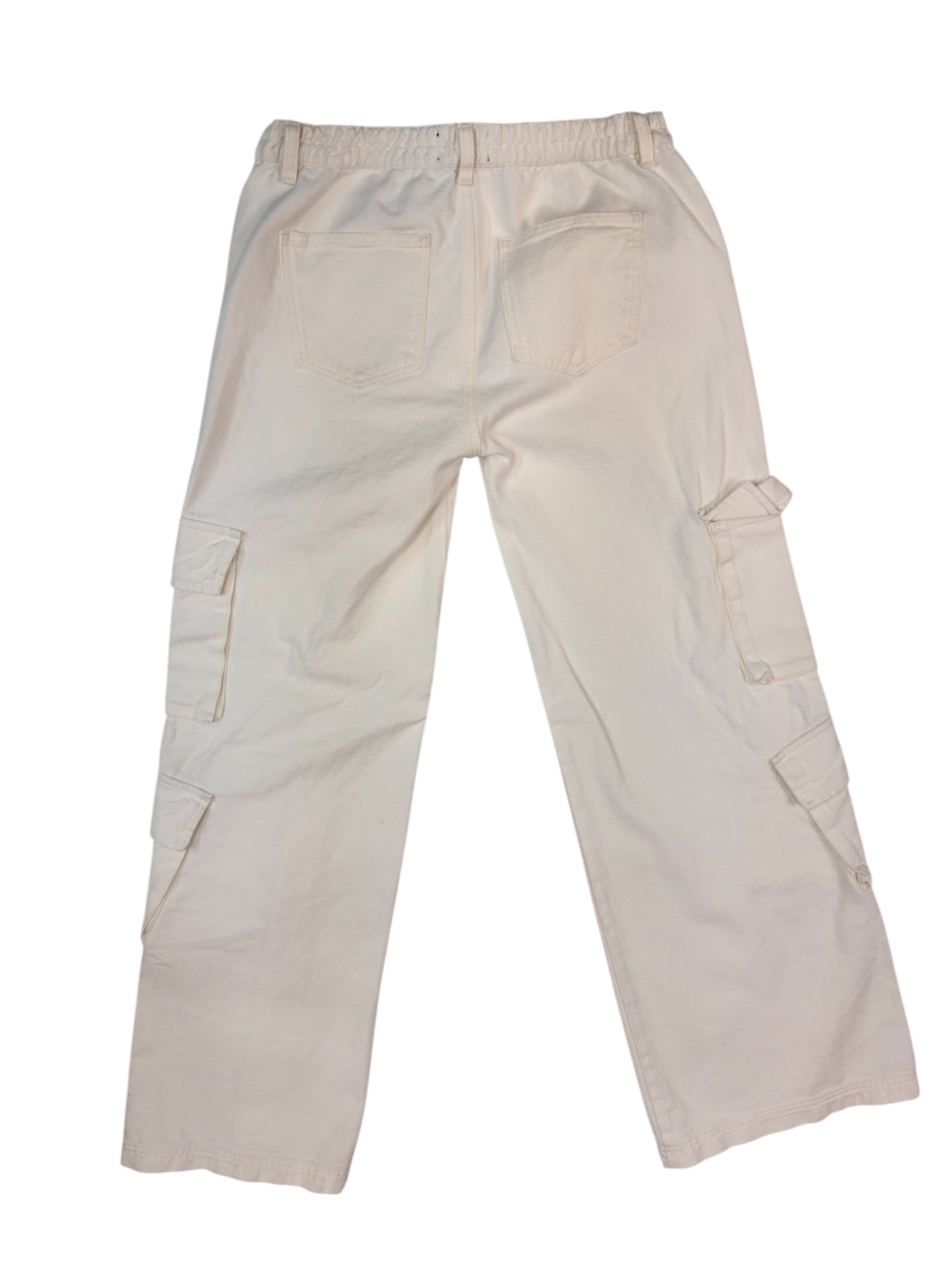 Pantalón cargo blanco