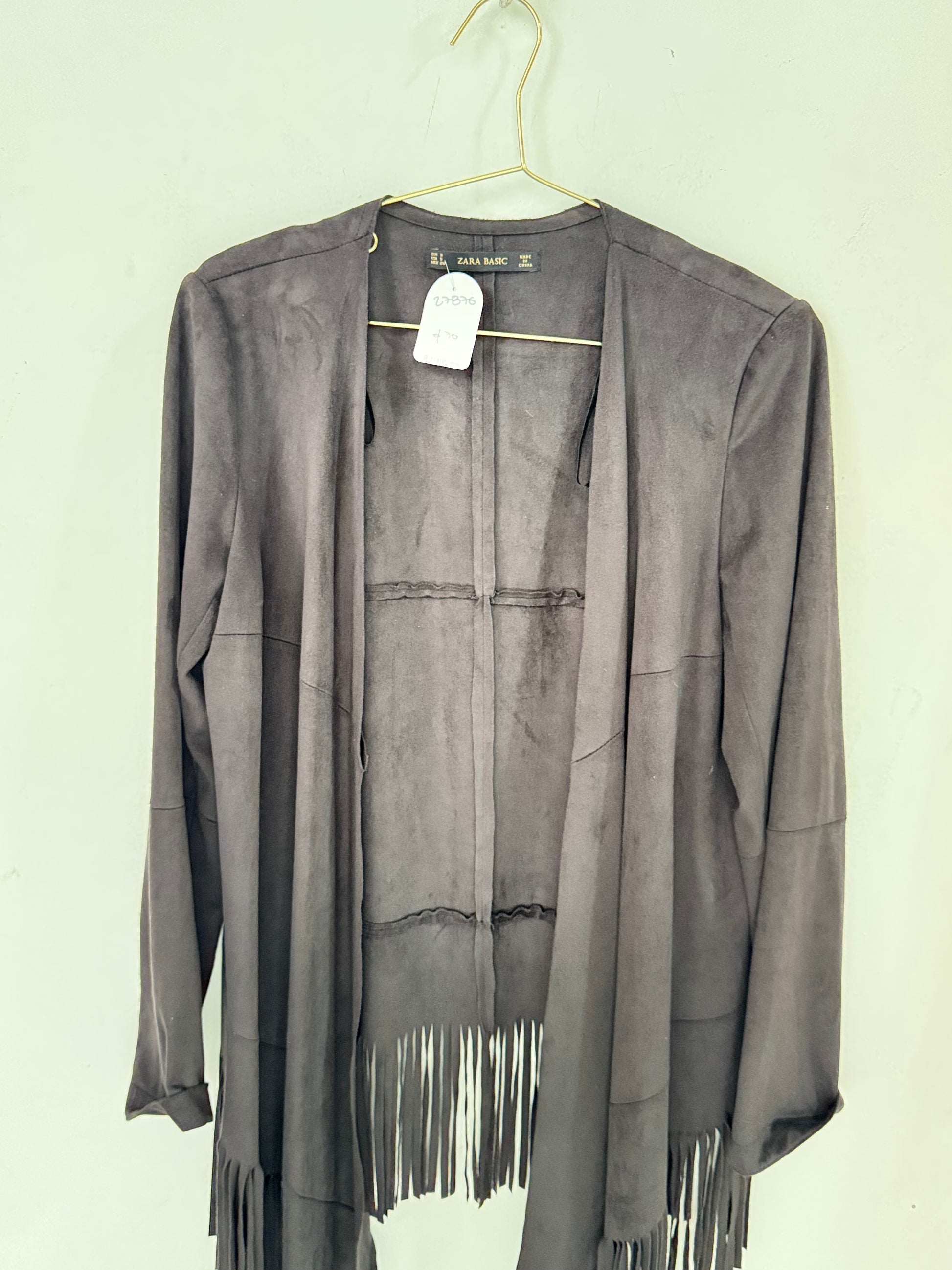 Chaqueta abierta con flecos