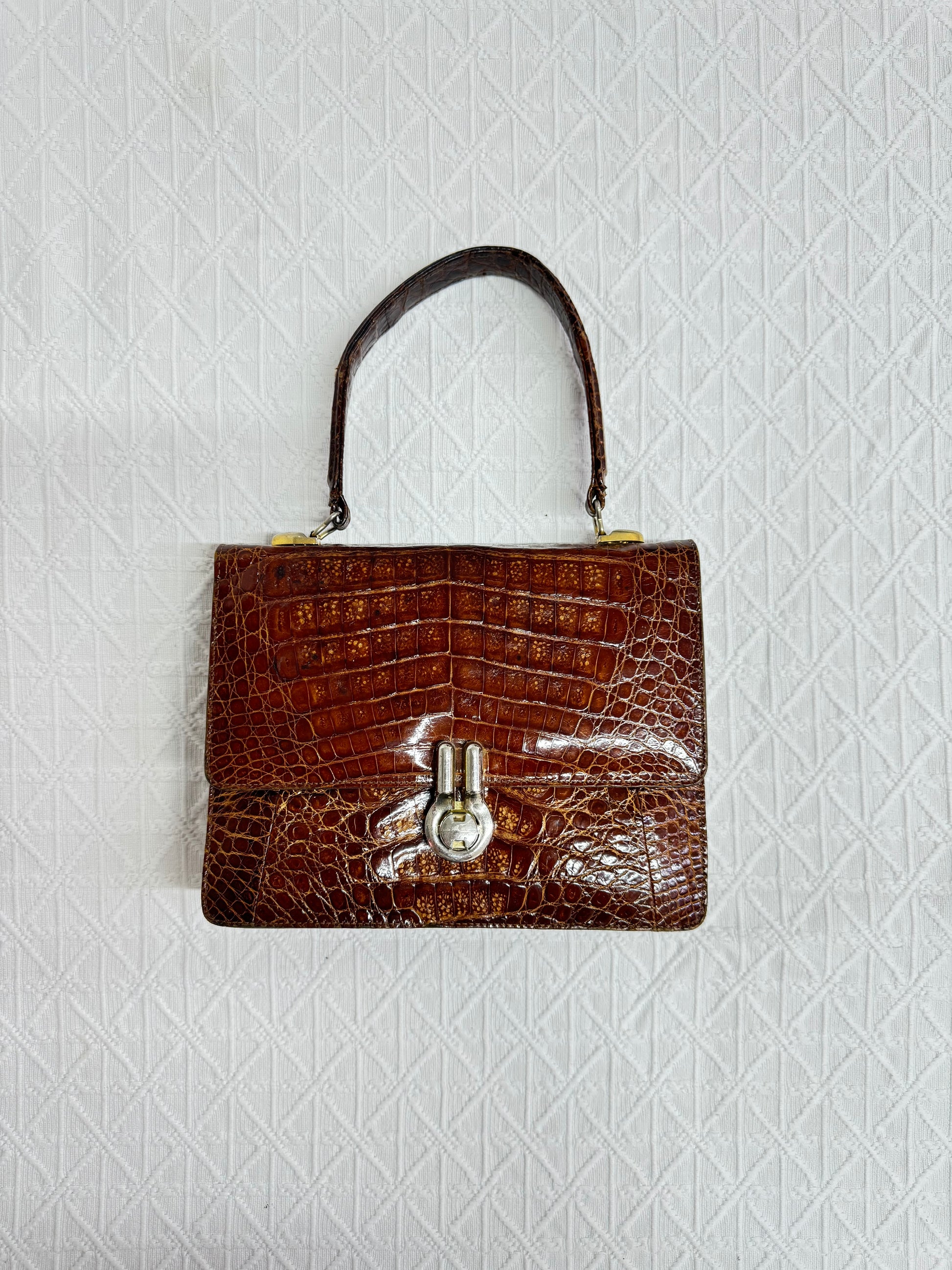 Bolso vintage croco