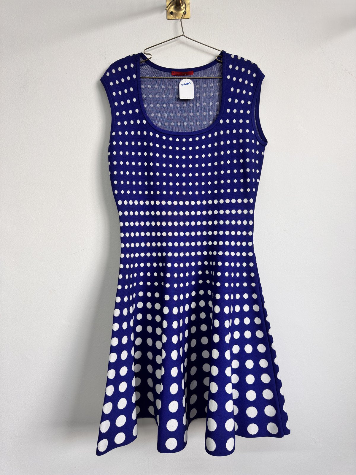 Vestido azul de lunares CH