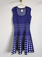 Vestido azul de lunares CH