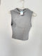 Crop top gris Zara
