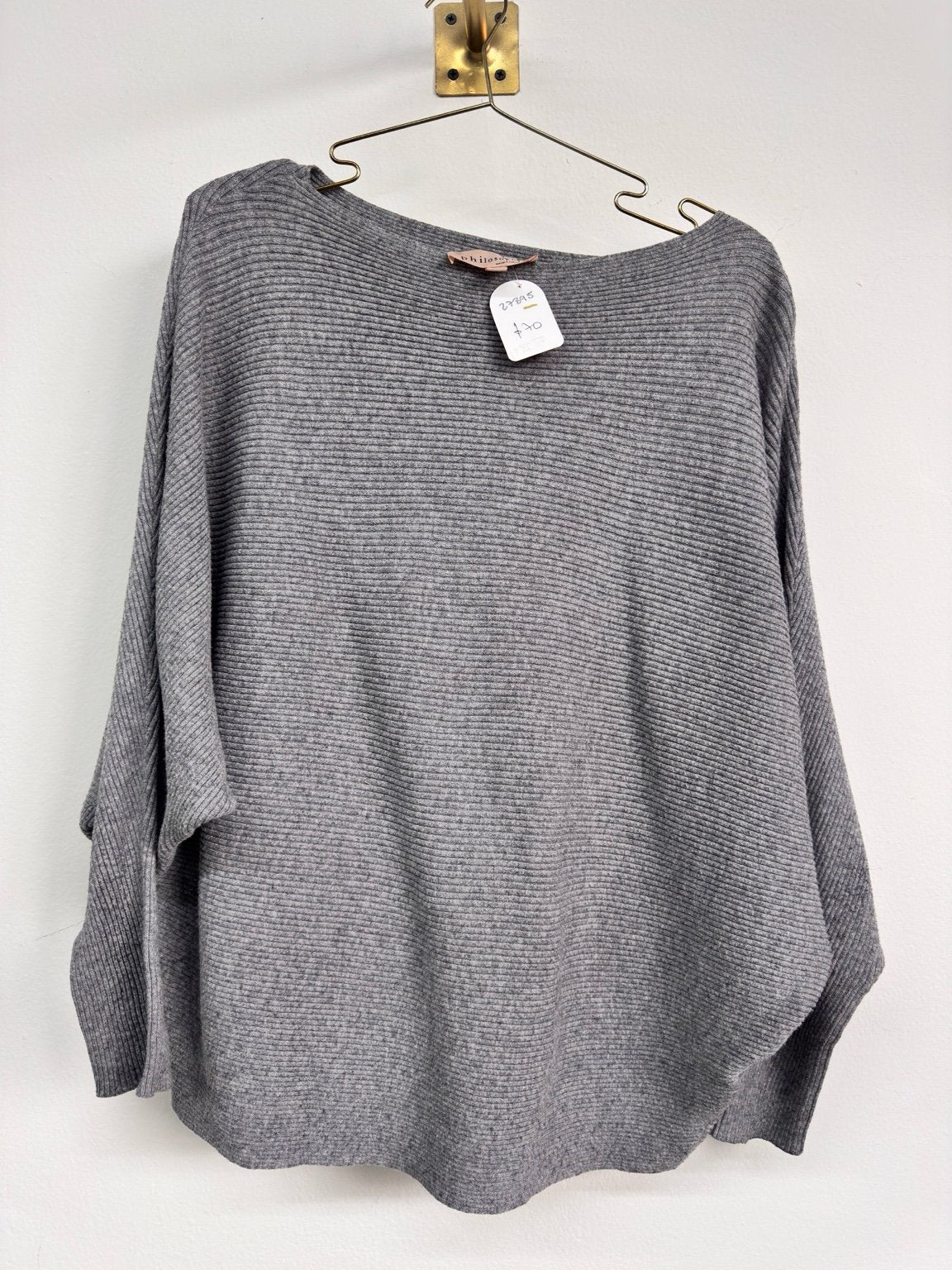 Suéter oversize tejido canalé