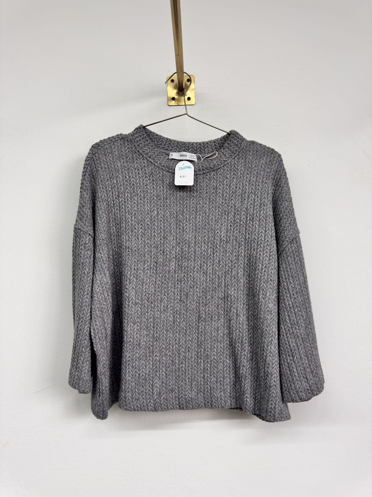 Suéter tejido gris MNG