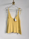 Top amarillo de tiras H&M
