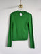 Suéter cuello tortuga verde