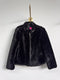 Chaqueta de peluche negra Zara