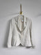 Blazer blanco con rayas H&M
