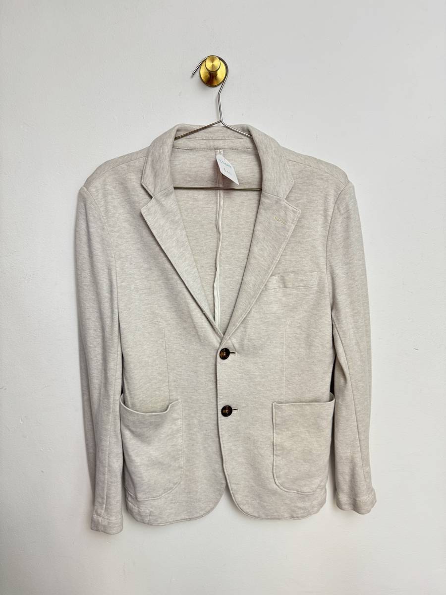 Blazer corto blanco hueso