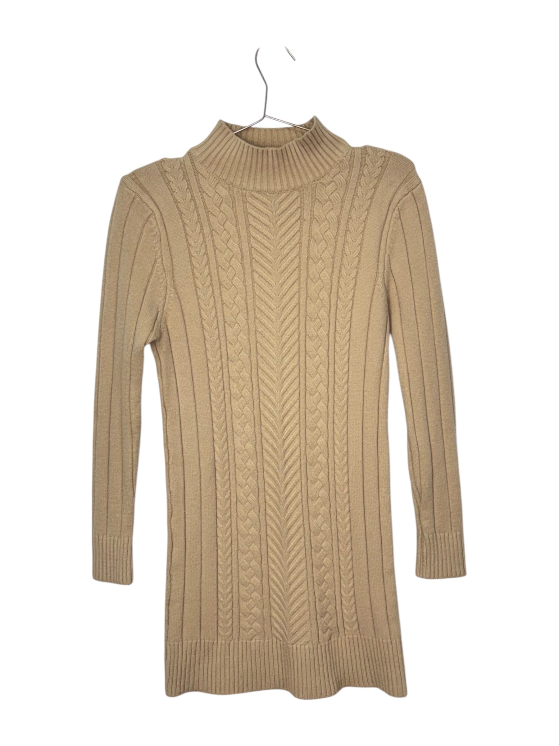 Suéter tejido largo beige
