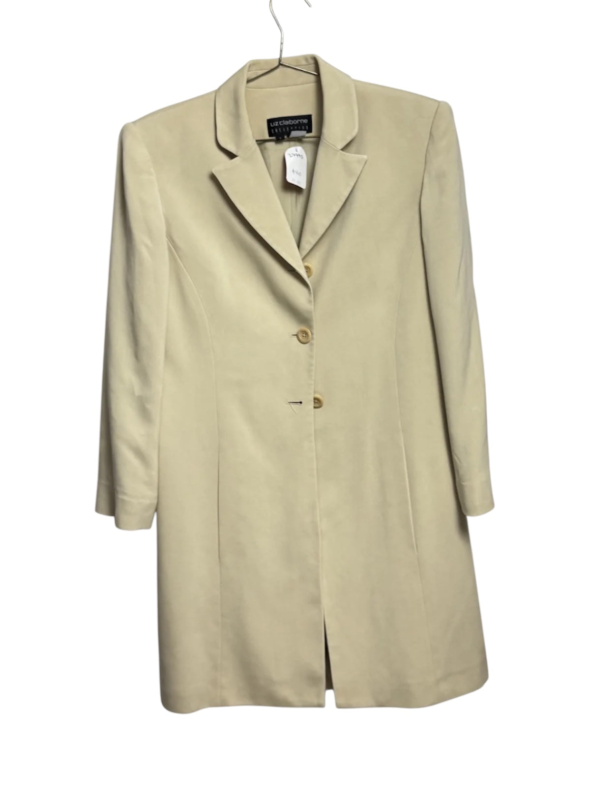 Abrigo largo beige Liz Claiborne