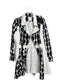 Chaqueta trench estampada