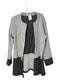 Chaqueta patrón blanco y negro