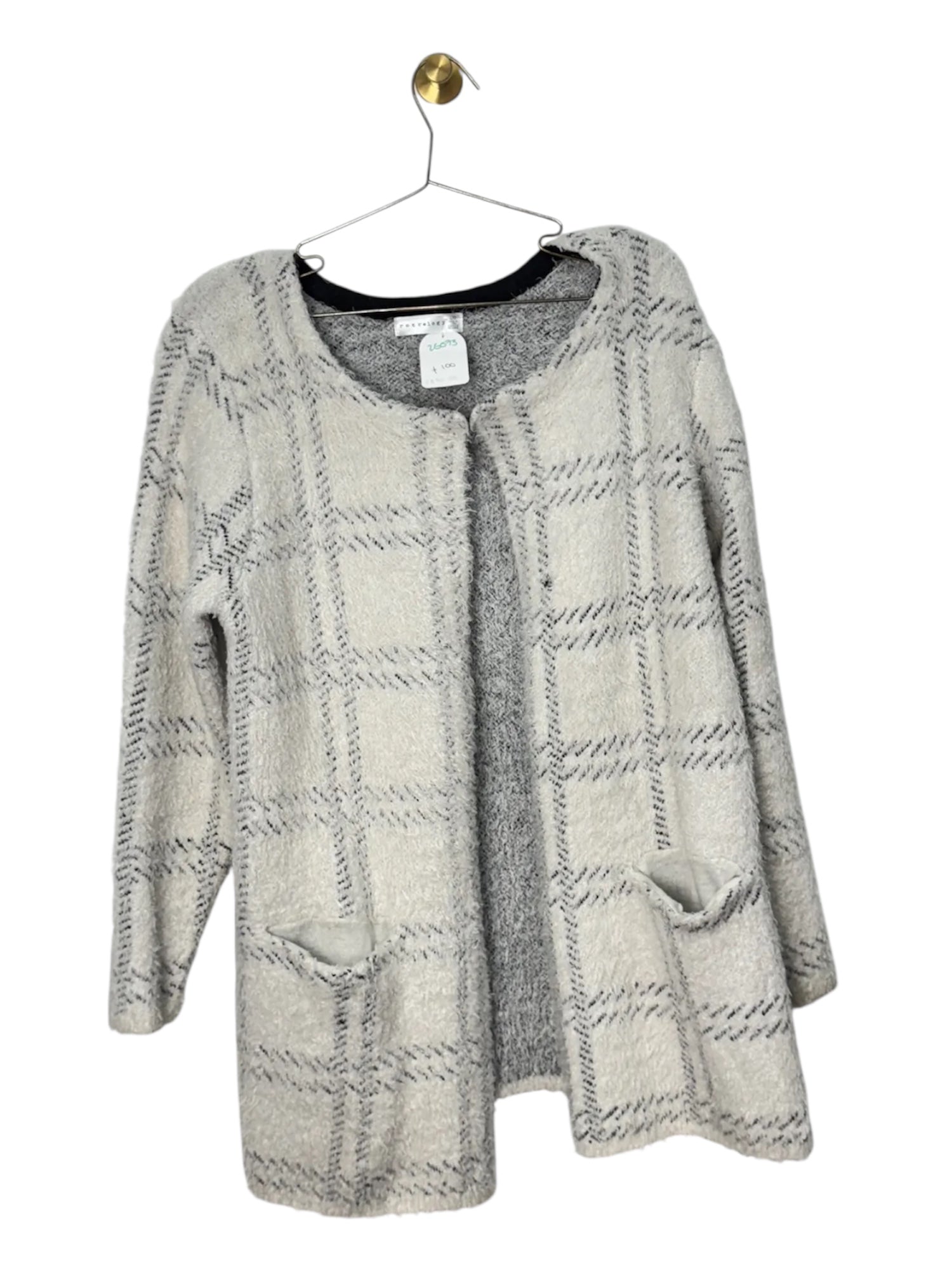 Chaqueta con cuadros grises