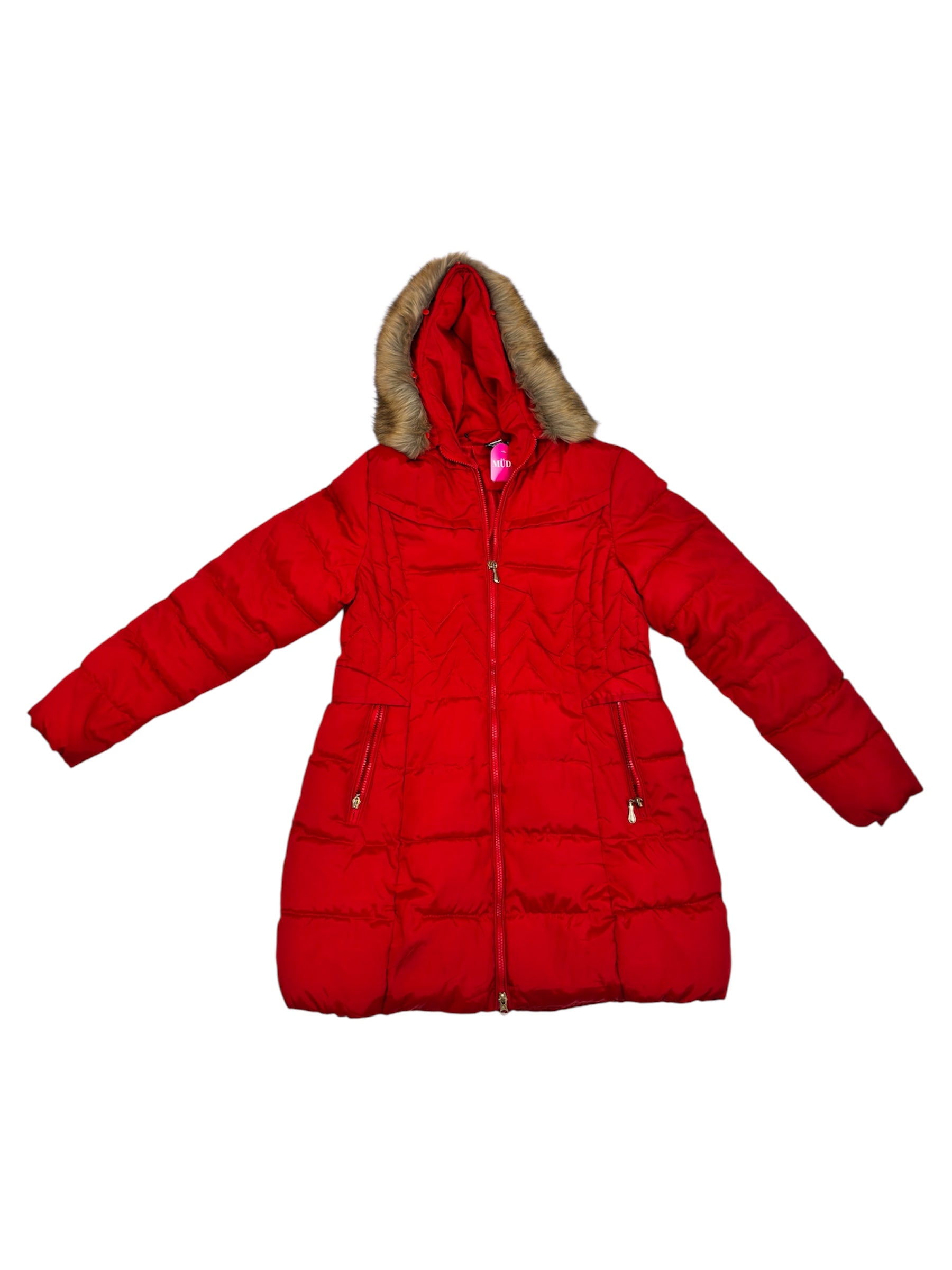 Chaqueta acolchada roja