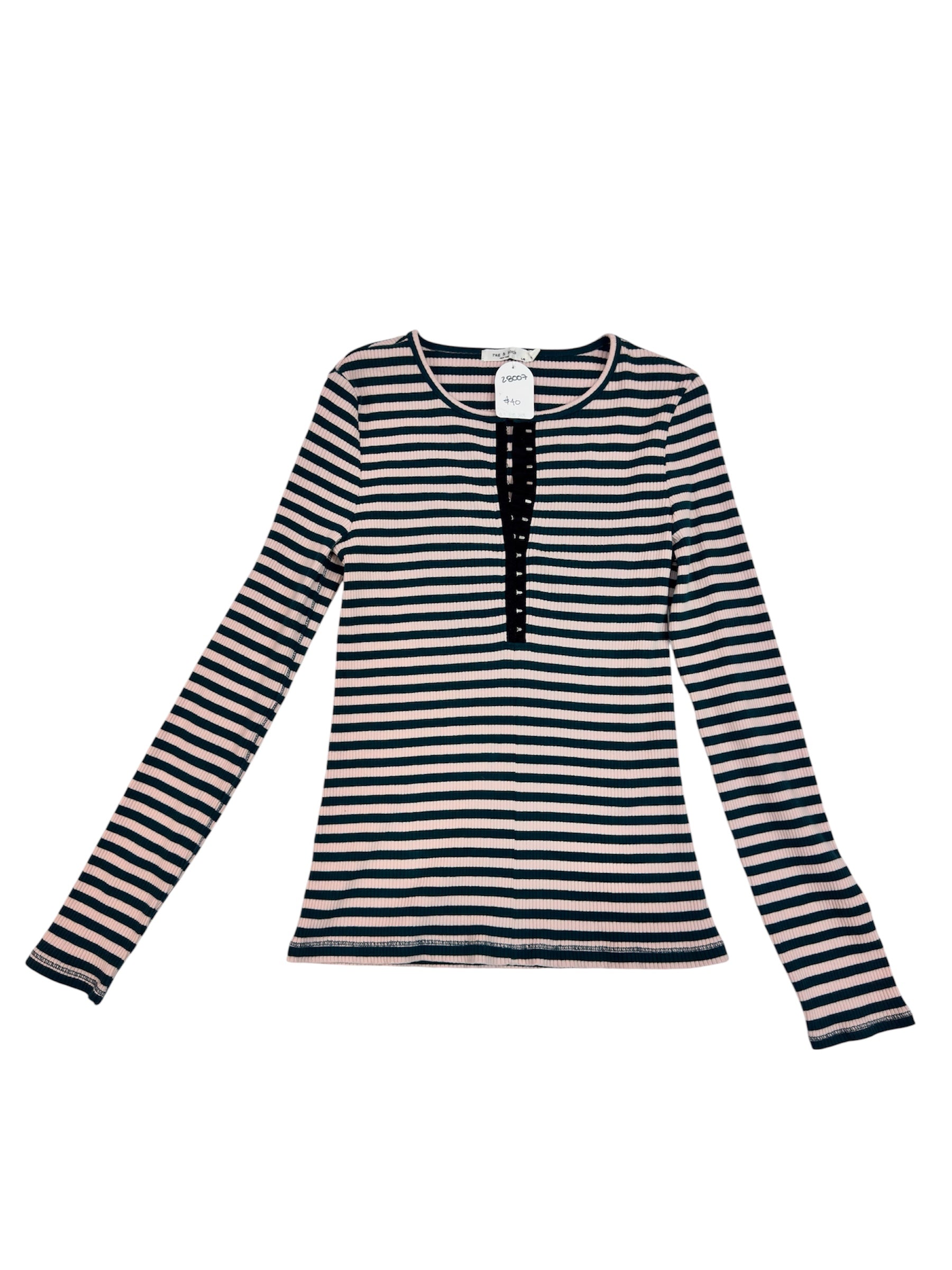 Blusa a rayas manga larga
