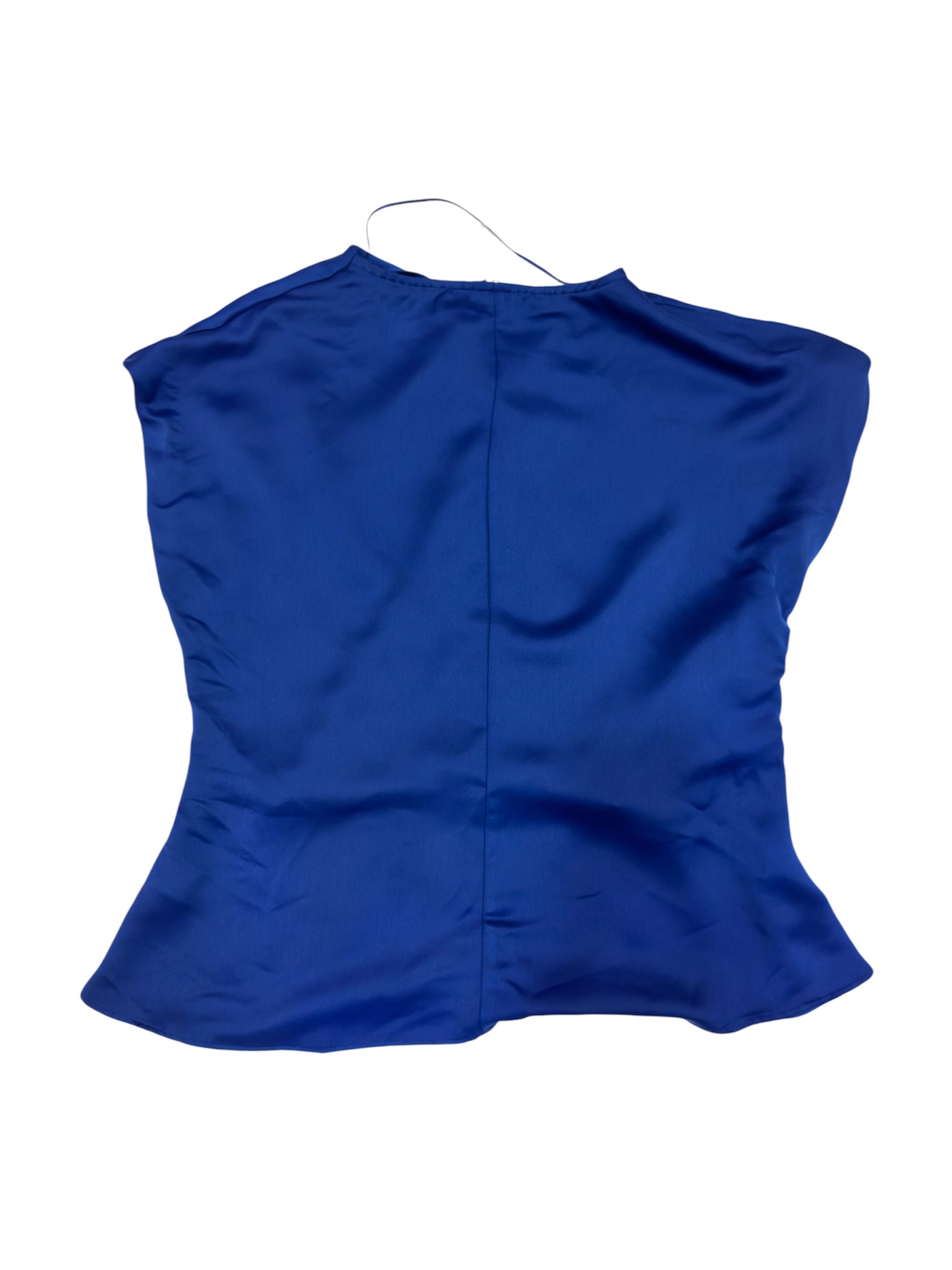Blusa satinada azul Zara