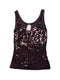 Blusa de lentejuelas moradas
