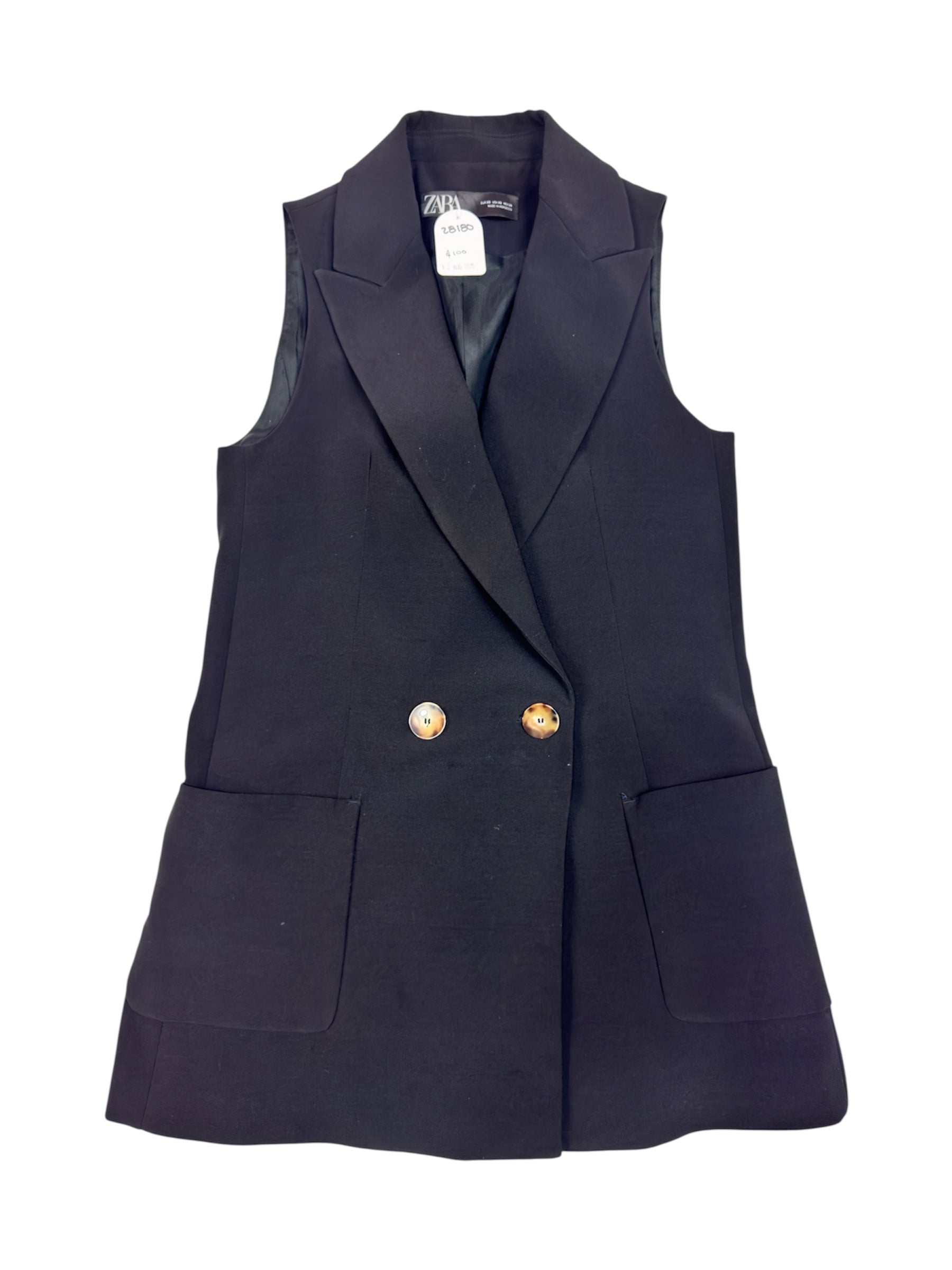 Chaleco negro Zara