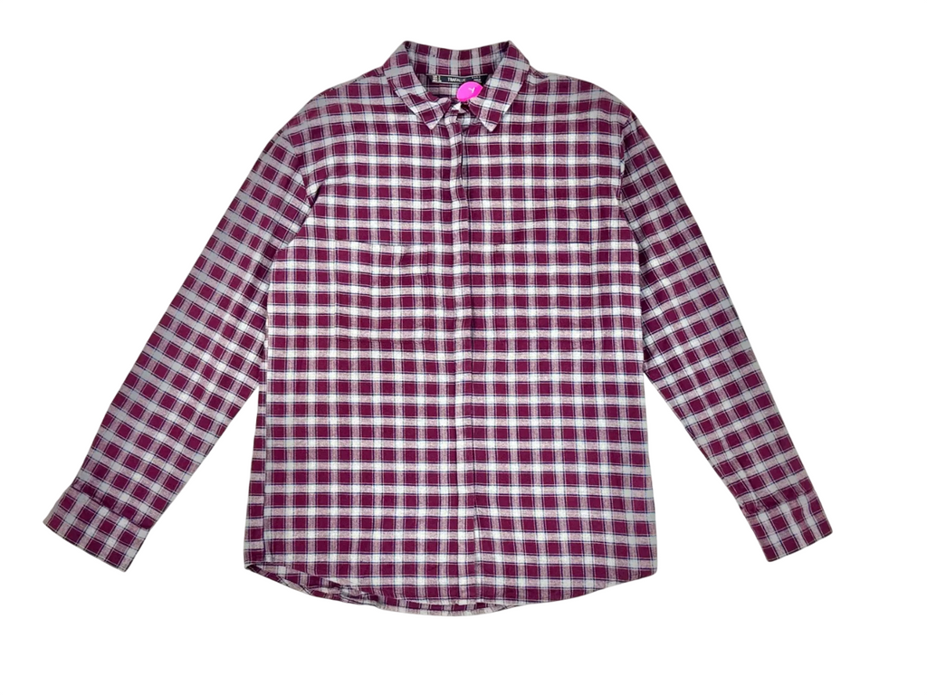 Camisa de cuadros manga larga