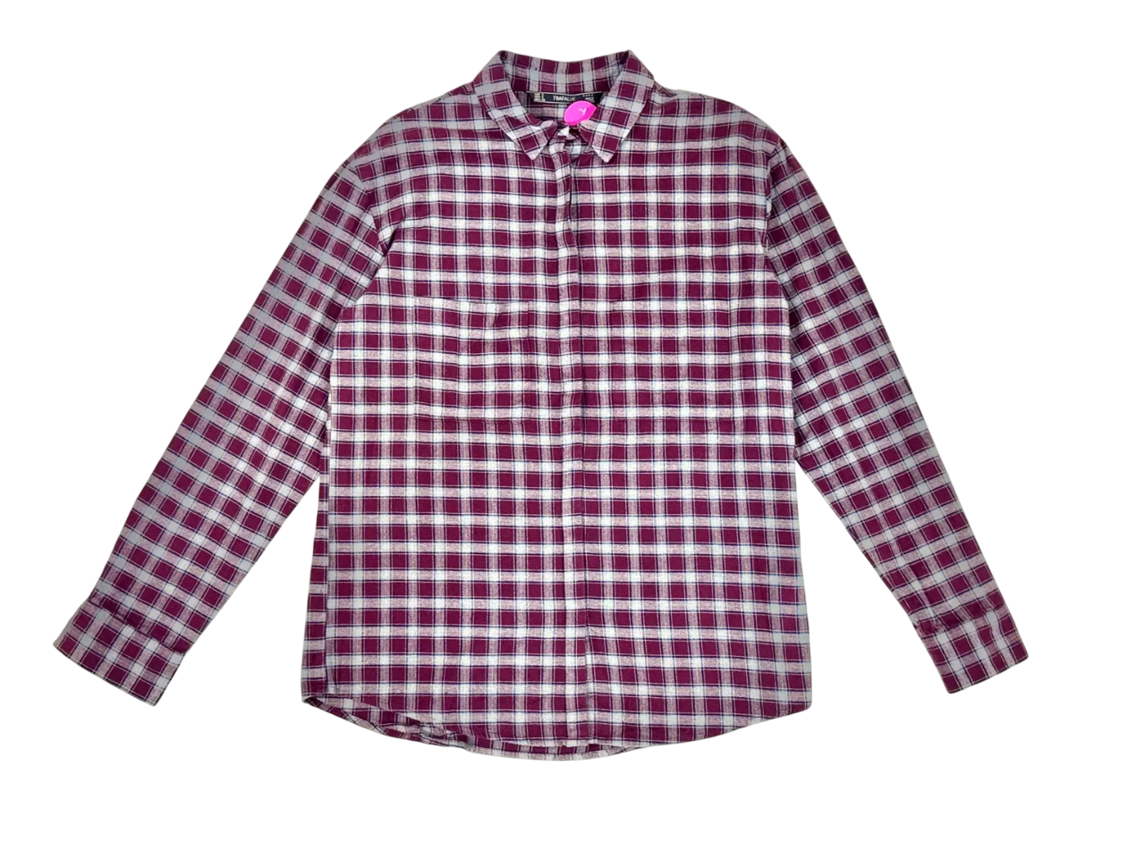 Camisa de cuadros manga larga