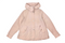 Chaqueta ligera rosada con capucha