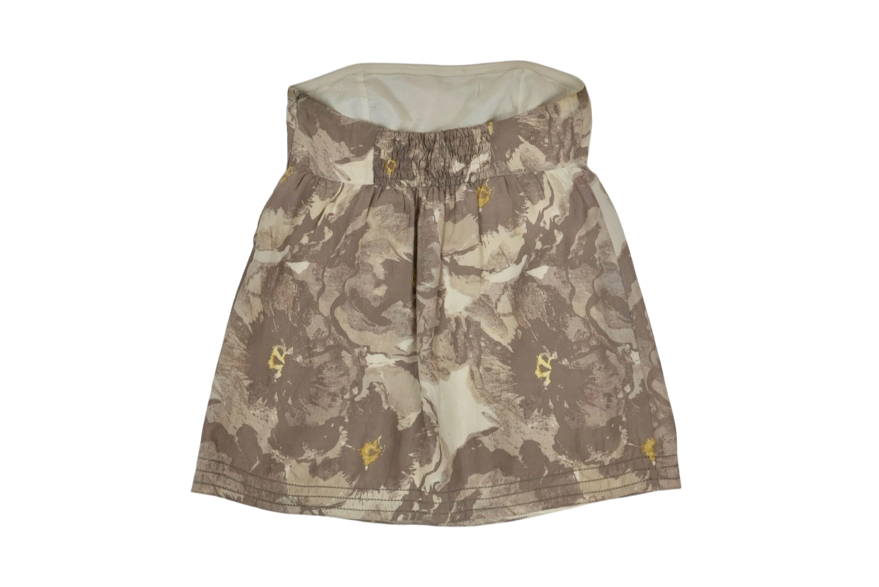 Blusa strapless floral