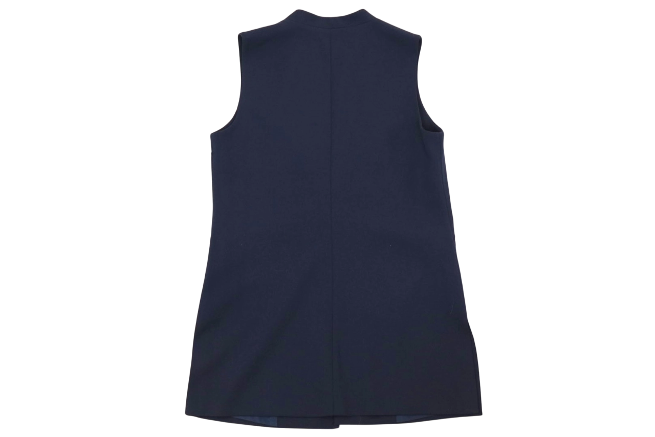 Chaleco largo azul marino DKNY