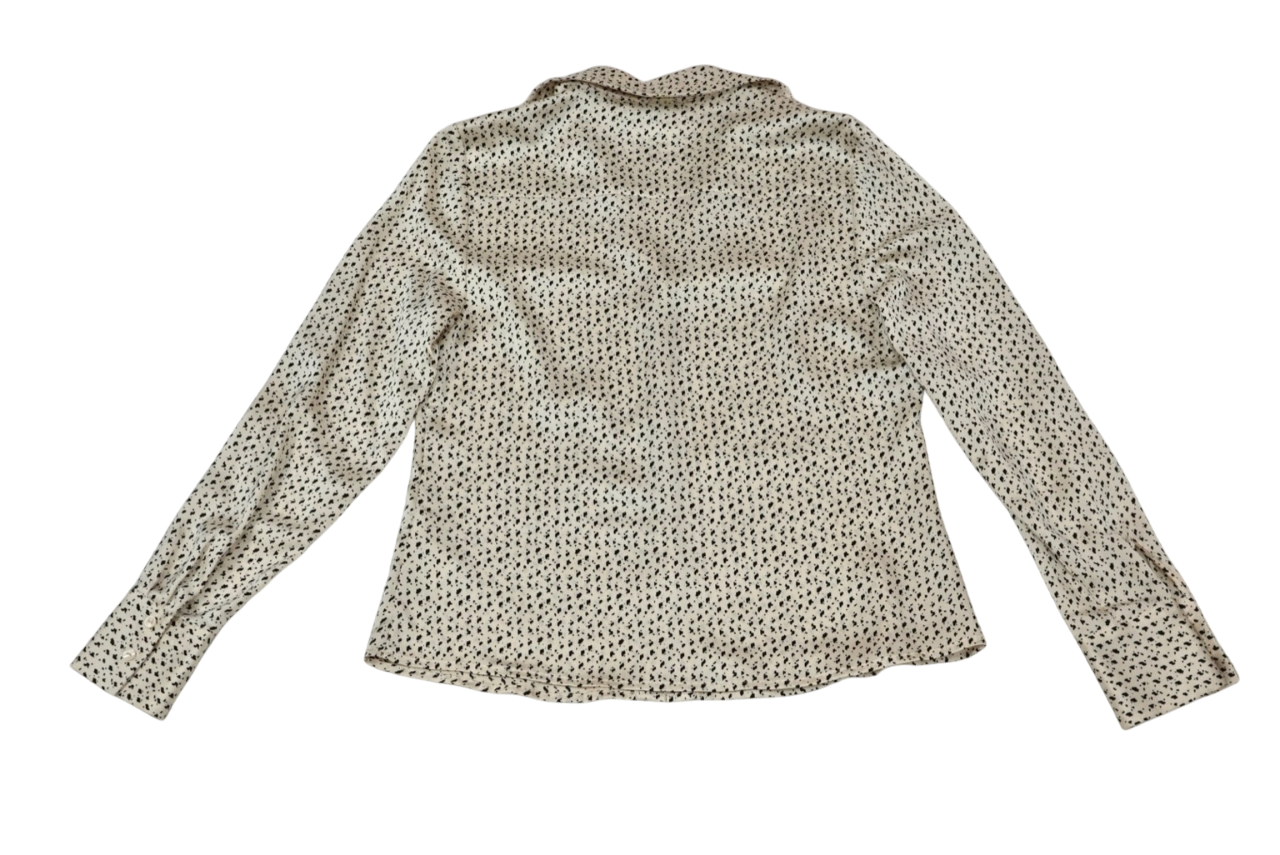 Blusa beige con estampado