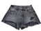 Short negro desgastado