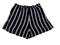 Short a rayas blanco y negro