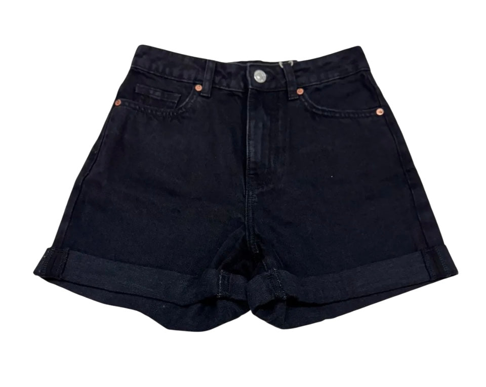 Short negro en denim MANGO
