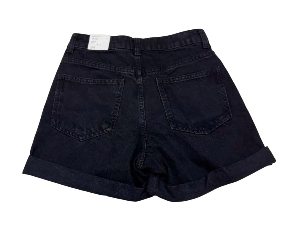 Short negro en denim MANGO