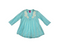 Blusa azul bordada