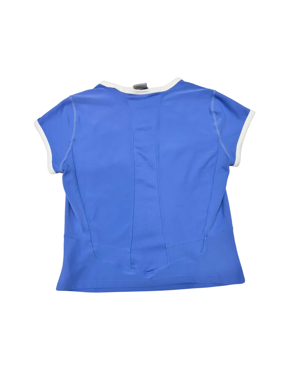 Camiseta deportiva azul con borde blanco Nike