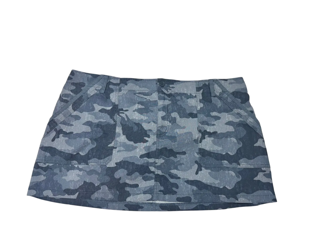 Falda camuflada azul con bolsillos