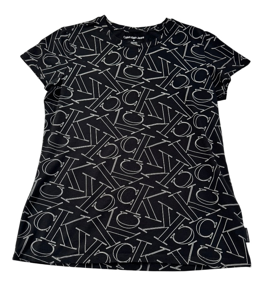 Camiseta estampada negra Calvin Klein Jeans