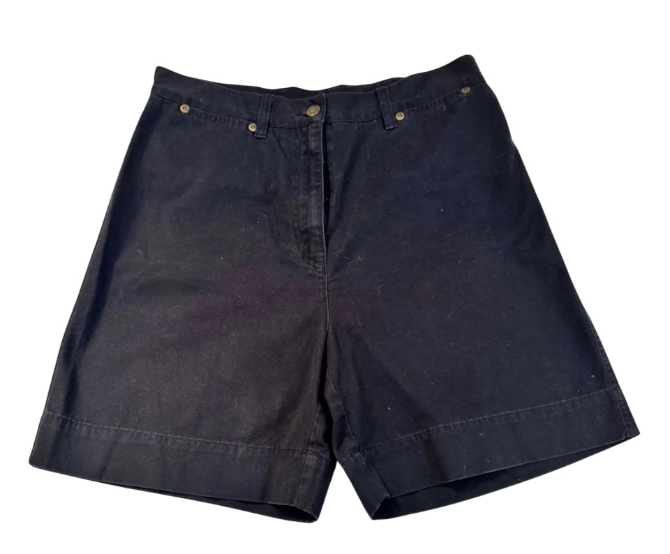 Short negro clásico de algodón