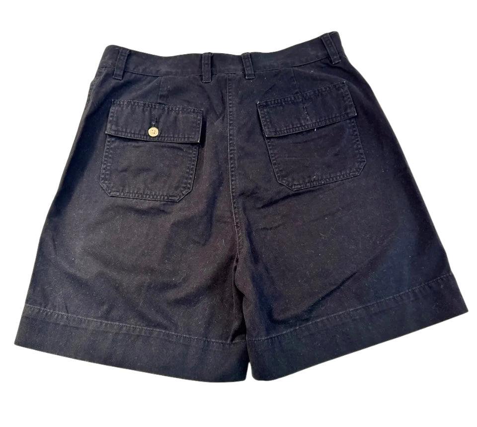 Short negro clásico de algodón