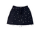 Falda denim negra con apliques de estrellas